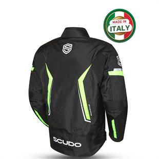 Roma 4 Mevsim Erkek Motosiklet Montu Siyah Sarı