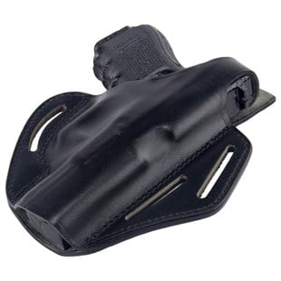 Sarsılmaz SAR9 Mete Deri Tabanca Kılıfı Tam Kelebek Siyah