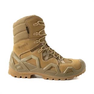 Single Sword Waterproof Nubuk Deri Askeri Bot Çöl Rengi