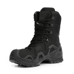 Single Sword Waterproof Nubuk Deri Askeri Bot Siyah