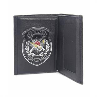 Siyah Polis Özel Harekat Rozetli Cüzdan