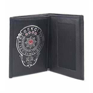 Siyah Rozetli Bekçi Cüzdan