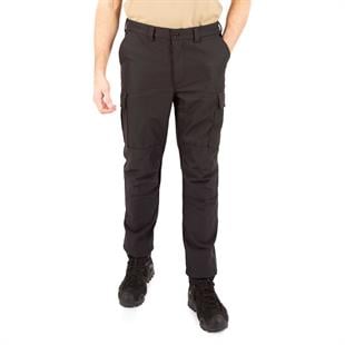 İçi Polarlı Su Geçirmez Softshell Taktik Pantolon - Siyah