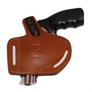 Smith Wesson 38 Calibre Deri Tabanca Kılıfı Taba Açık