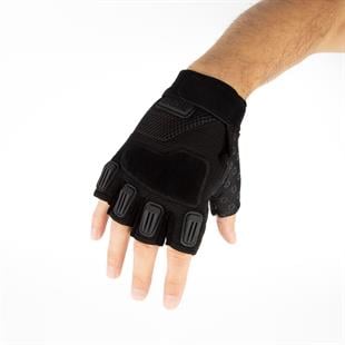 Special Yarım Parmak Taktik Atış Eldiveni Siyah