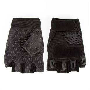 Special Yarım Parmak Taktik Atış Eldiveni Siyah