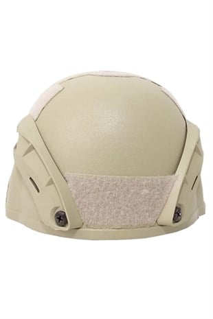 Tactical Airsoft Kask Kompozit Başlık Koruyucu Miğfer Bej