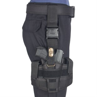 Taktik Tabanca Bacak Kılıfı Lastik Cırtlı