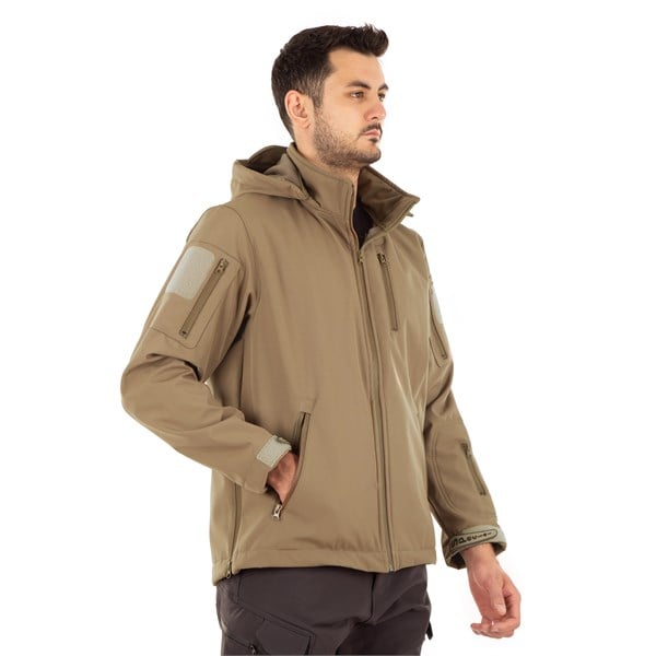 Taktikal Çöl Rengi Softshell Mont 5.11 Modeli