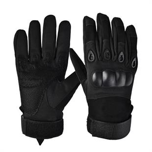 Tam Boy Korumalı Taktik Eldiven Siyah