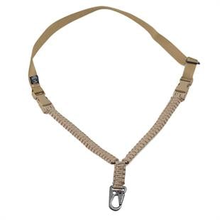Tek Nokta Paracord Tüfek Askı Kayışı-Çöl Rengi