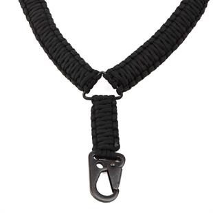 Tek Nokta Paracord Tüfek Askı Kayışı-Siyah