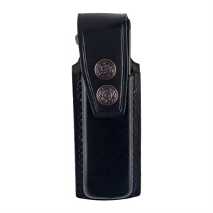 Tekli Şarjör Kılıfı Deri Siyah Maşasız