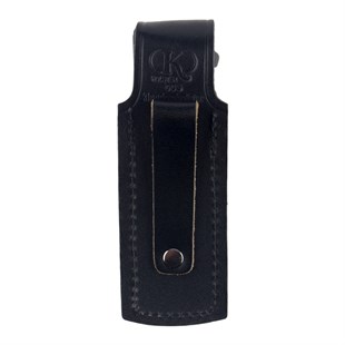 Tekli Şarjör Kılıfı Deri Siyah Maşasız