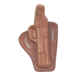 Tisaş Zig14 Deri Tabanca Kılıfı Taba Baskılı Kapalı