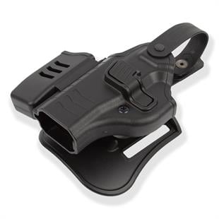 To Gun Holster Canik55 TP9 Mete Serisi Tabanca Kılıfı Seviye 2 Önü Şarjörlüklü Siyah SOL EL