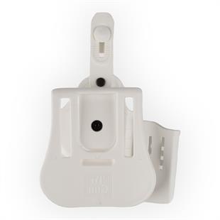 To Gun Holster Canik55 TP9 Mete Serisi Tabanca Kılıfı Seviye 2 Önü Şarjörlüklü Beyaz SOL EL