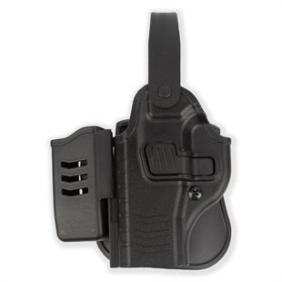 To Gun Holster Canik55 TP9 Mete Serisi Tabanca Kılıfı Seviye 2 Önü Şarjörlüklü Siyah SOL EL