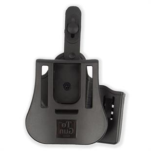 To Gun Holster Canik55 TP9 Mete Serisi Tabanca Kılıfı Seviye 2 Önü Şarjörlüklü Siyah SOL EL