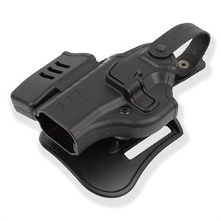 To Gun Holster Canik55 TP9 Serisi Tabanca Kılıfı Seviye 2 Önü Şarjörlüklü Siyah SOL EL