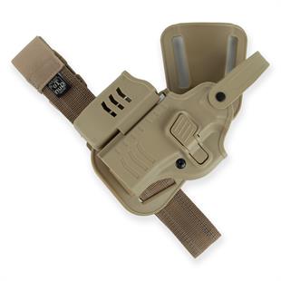 To Gun Holster Girsan MC 28 Şarjörlüklü Alçak Taşıma Tabanca Kılıfı Seviye 2 Çöl Rengi SOL EL