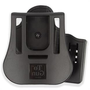 To Gun Holster Girsan Yavuz 16 Serisi Tabanca Kılıfı Önü Şarjörlüklü Siyah SOL EL