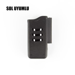 To Gun Holster Kılıflara Uyumlu Geçmeli Şarjörlük Solak Kılıflar İçin Siyah