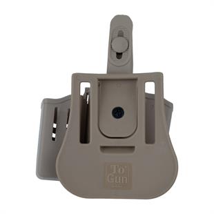 To Gun Holster Sarsılmaz K11 Tabanca Kılıfı Seviye 2 Önü Şarjörlüklü Çöl Rengi