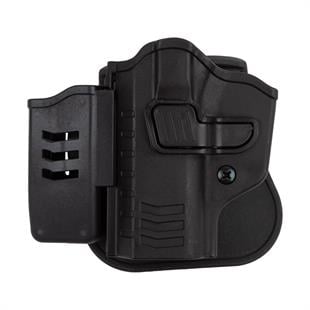 To Gun Holster Sarsılmaz K12 Tabanca Kılıfı Önü Şarjörlüklü Siyah Sol El