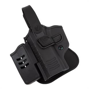 To Gun Holster Sarsılmaz K2 9MM Tabanca Kılıfı Seviye 2 Önü Şarjörlüklü Siyah SOL EL