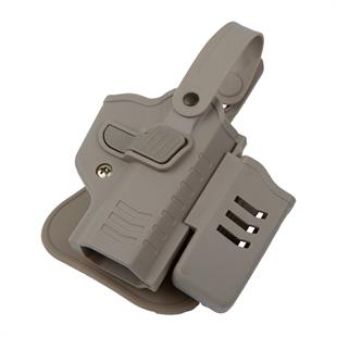 To Gun Holster Sarsılmaz Kılınç 2000 Light Tabanca Kılıfı Seviye 2 Önü Şarjörlüklü Çöl Rengi