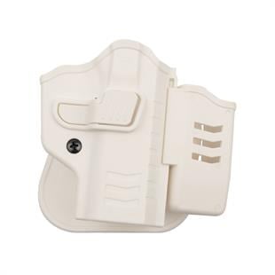 To Gun Holster Sarsılmaz P8L Tabanca Kılıfı Önü Şarjörlüklü Beyaz