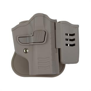 To Gun Holster Sarsılmaz P8L Tabanca Kılıfı Önü Şarjörlüklü Çöl Rengi