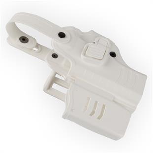 To Gun Holster Sarsılmaz SAR9 Mete Tabanca Kılıfı Seviye 2 Önü Şarjörlüklü Beyaz SOL EL