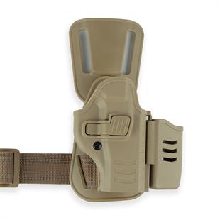 To Gun Holster Sarsılmaz SAR9 Şarjörlüklü Alçak Taşıma Tabanca Kılıfı Çöl Rengi SAĞ EL