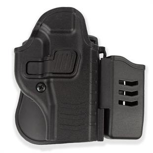 To Gun Holster Tisaş Zigana Sport Tabanca Kılıfı Önü Şarjörlüklü Siyah SAĞ EL