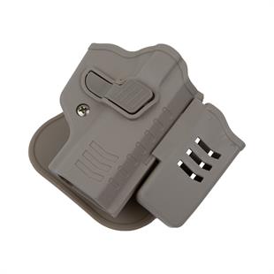 To Gun Holster Tisaş Zig 14 Tabanca Kılıfı Önü Şarjörlüklü Çöl Rengi SOL EL