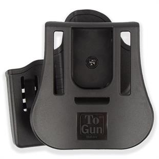 To Gun Holster Tisaş Zigana PX-9 Gen3 Duty Tabanca Kılıfı Önü Şarjörlüklü Siyah