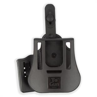 To Gun Holster Tisaş Zigana Sport Tabanca Kılıfı Seviye 2 Önü Şarjörlüklü Siyah SAĞ EL