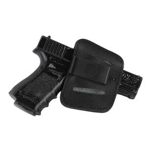 To Gun Holster Universal İç-Dış Kase Deri Tabanca Kılıfı Siyah