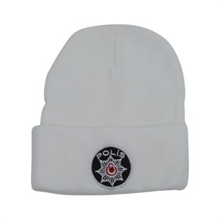 Trafik Polisi Yün Bere Beyaz