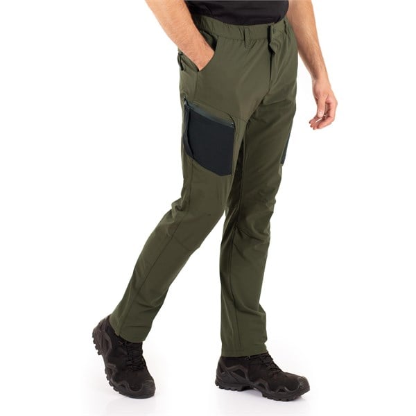 Trail Flex Taktik Pantolon Likralı Esnek Fermuar Cepli Haki