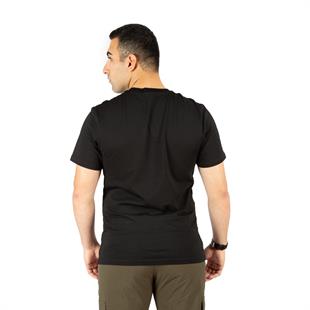 Tugan Taktikal Outdoor Bisiklet Yaka Likralı Tişört - Siyah