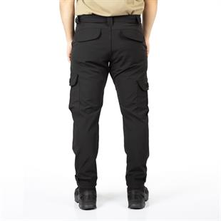 Tugan Taktikal Likralı Taktik Görev Pantolonu Cırtlı Siyah