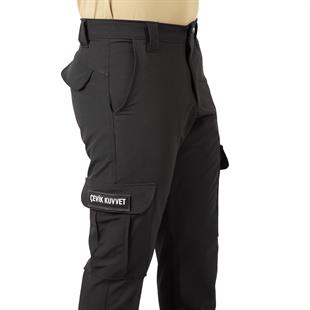 Tugan Taktikal Likralı Çevik Kuvvet Polis Pantolonu Siyah