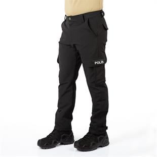 Tugan Taktikal Likralı Polis Pantolonu Siyah