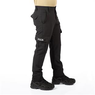 Tugan Taktikal Likralı Polis Pantolonu Siyah