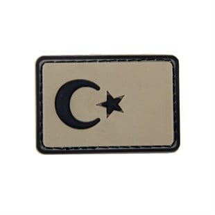 Türk Bayrağı Küçük Boy Silikon Patch Arma