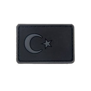 Türk Bayrağı Küçük Boy Silikon Patch Arma