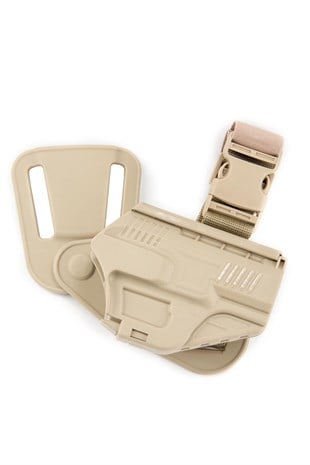 Unicorn Sarsılmaz SAR9 Alçak Taşıma Tabanca Kılıfı Picatinny Kilitli Çöl Rengi